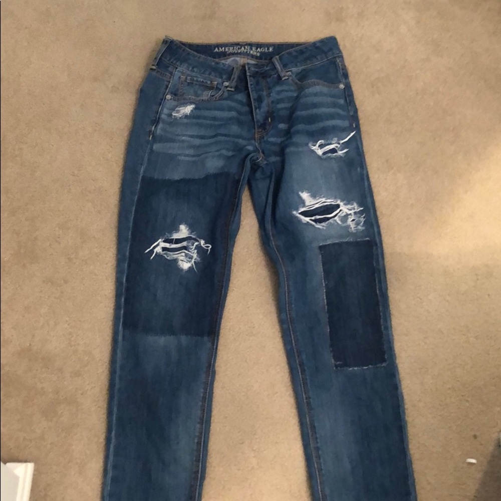 american eagle jeans, fit like mom jeans